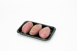 GLD-2013(black)Disposable packaging box for bean products /trays with overwrap